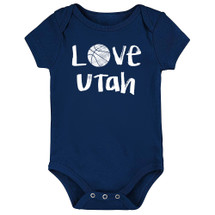 Utah Loves Basketball Baby Bodysuit