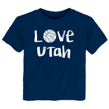 Utah Loves Basketball Baby/Toddler T-Shirt