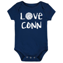 Connecticut Loves Basketball Baby Bodysuit