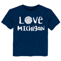 Michigan Loves Basketball Youth T-Shirt