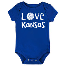 Kansas Loves Basketball Baby Bodysuit