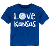 Kansas Loves Basketball Youth T-Shirt
