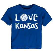Kansas Loves Basketball Baby/Toddler T-Shirt