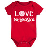Nebraska Loves Basketball Baby Bodysuit