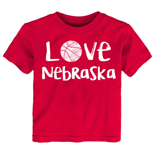 Nebraska Loves Basketball Baby/Toddler T-Shirt