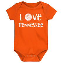 Tennessee Loves Basketball Baby Bodysuit