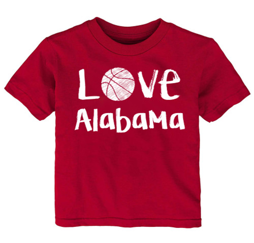 Alabama Loves Basketball Baby/Toddler T-Shirt