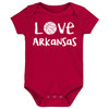 Arkansas Loves Basketball Baby Bodysuit