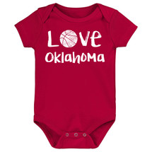 Oklahoma Loves Basketball Baby Bodysuit