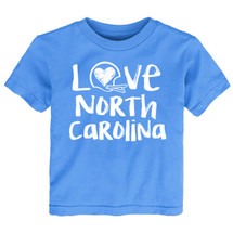 North Carolina Loves Football Baby/Toddler T-Shirt 