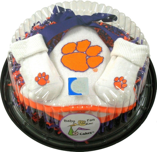 Clemson Tigers Piece of Cake Baby Gift Set