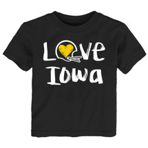Iowa Loves Football Baby/Toddler T-Shirt