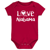 Alabama Loves Football Baby Bodysuit