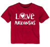 Arkansas Loves Football Baby/Toddler T-Shirt