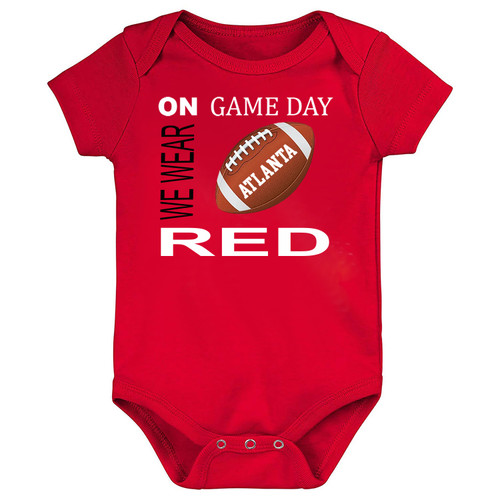 Atlanta Football On GameDay Baby Bodysuit -RED