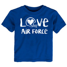 Air Force Loves Football Chalk Art Baby/Toddler T-Shirt -ROY