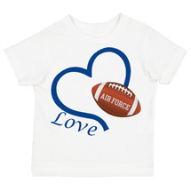 Air Force Loves Football Heart Baby/Toddler T-Shirt