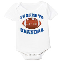 Air Force Football Pass Me to GrandPa Baby Bodysuit