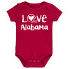 Alabama Loves Football Chalk Art Baby Bodysuit