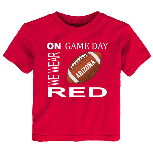 Arizona Football On GameDay Youth T-Shirt -RED