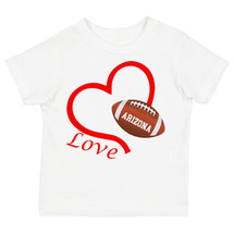 Arizona Loves Football Heart Baby/Toddler T-Shirt