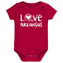 Arkansas Loves Football Chalk Art Baby Bodysuit -GNT