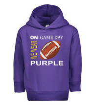Baltimore Football On GameDay Toddler Hoodie with Side Pockets -PUR