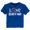 Buffalo Loves Football Chalk Art Baby/Toddler T-Shirt -ROY