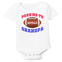 Buffalo Football Pass Me to GrandPa Baby Bodysuit
