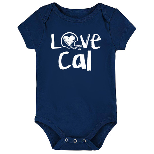 California Loves Football Chalk Art Baby Bodysuit -NV