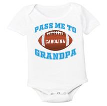Carolina Football Pass Me to GrandPa Baby Bodysuit