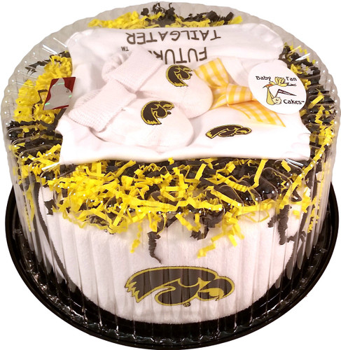 Iowa Hawkeyes Baby Fan Cake Clothing Gift Set