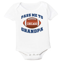 Chicago Football Pass Me to GrandPa Baby Bodysuit