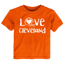 Cleveland Loves Football Chalk Art Youth T-Shirt -ORA