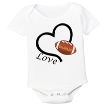 Colorado Loves Football Heart Baby Bodysuit