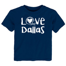 Dallas Loves Football Chalk Art Youth T-Shirt -NV