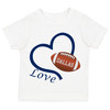 Dallas Loves Football Heart Baby/Toddler T-Shirt