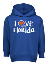 Florida Loves Football Chalk Art Toddler Hoodie with Side Pockets -ROY