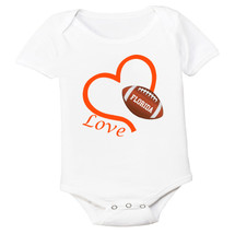 Florida Loves Football Heart Baby Bodysuit
