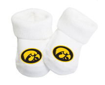 Iowa Hawkeyes Baby Toe Booties