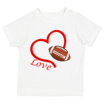 Houston Loves Football Heart Baby/Toddler T-Shirt