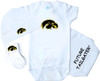 Iowa Hawkeyes Homecoming 3 Piece Baby Gift Set