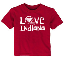 Indiana Loves Football Chalk Art Youth T-Shirt -GNT