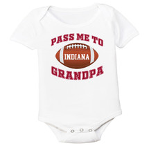 Indiana Football Pass Me to GrandPa Baby Bodysuit