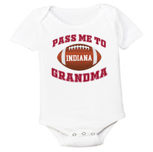 Indiana Football Pass Me to GrandMa Baby Bodysuit