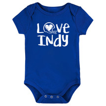 Indianapolis Loves Football Chalk Art Baby Bodysuit -ROY