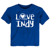 Indianapolis Loves Football Chalk Art Youth T-Shirt -ROY