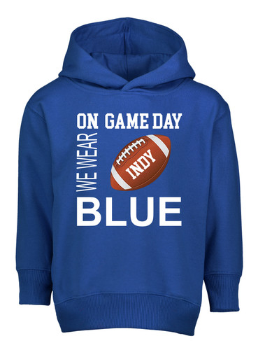 Indianapolis Football On GameDay Toddler Hoodie with Side Pockets -ROY