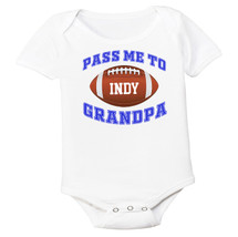 Indianapolis Football Pass Me to GrandPa Baby Bodysuit