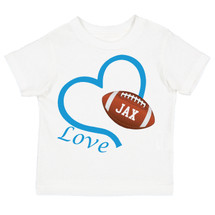 Jacksonville Loves Football Heart Baby/Toddler T-Shirt